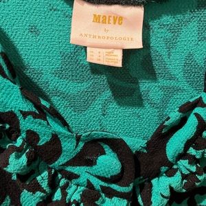 Beautiful teal and black top